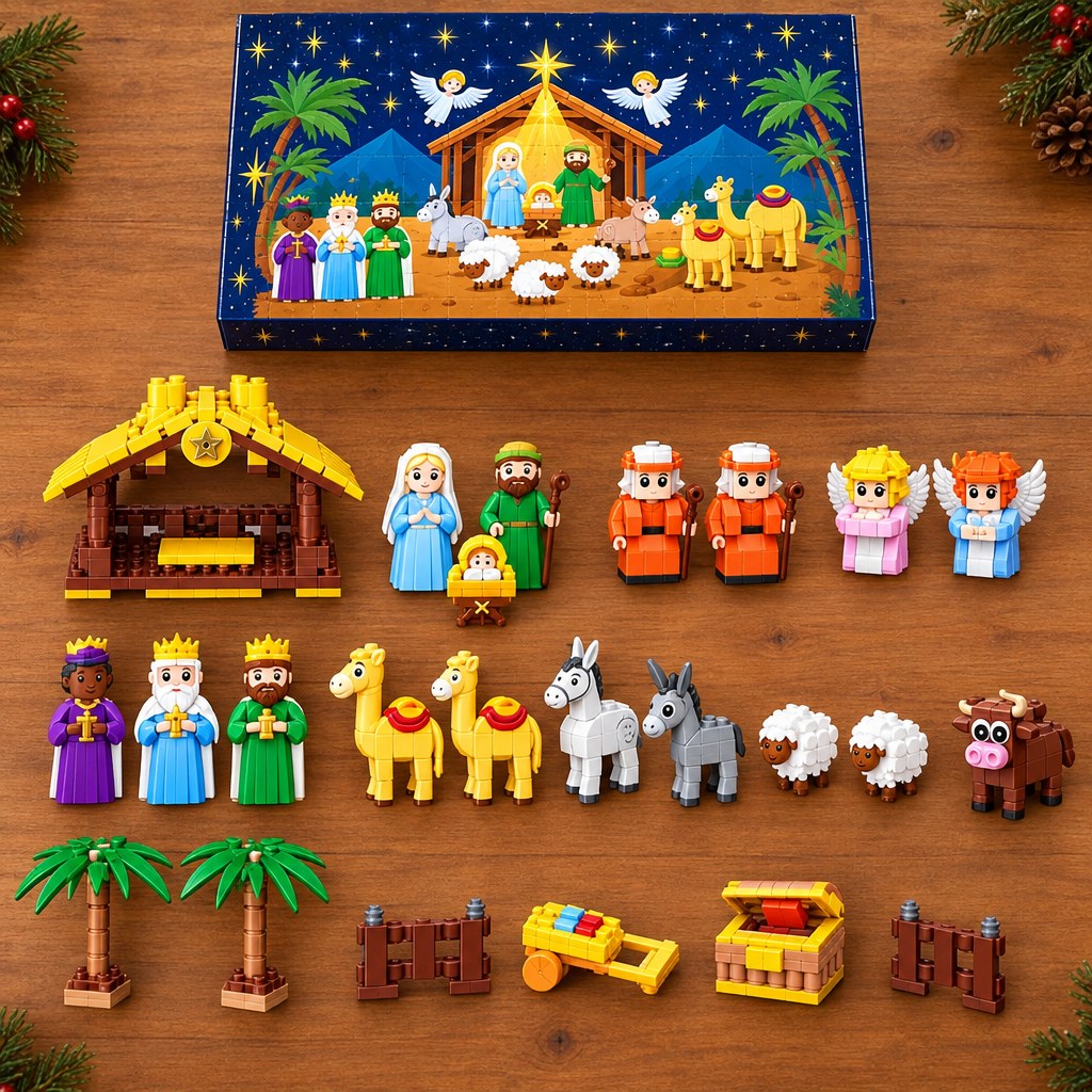What is included in the Nativity Advent Calendar